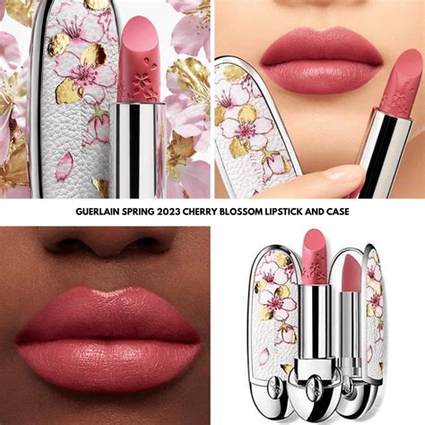 guerlain cherry blossom lipstick case|guerlain rouge g lipstick.